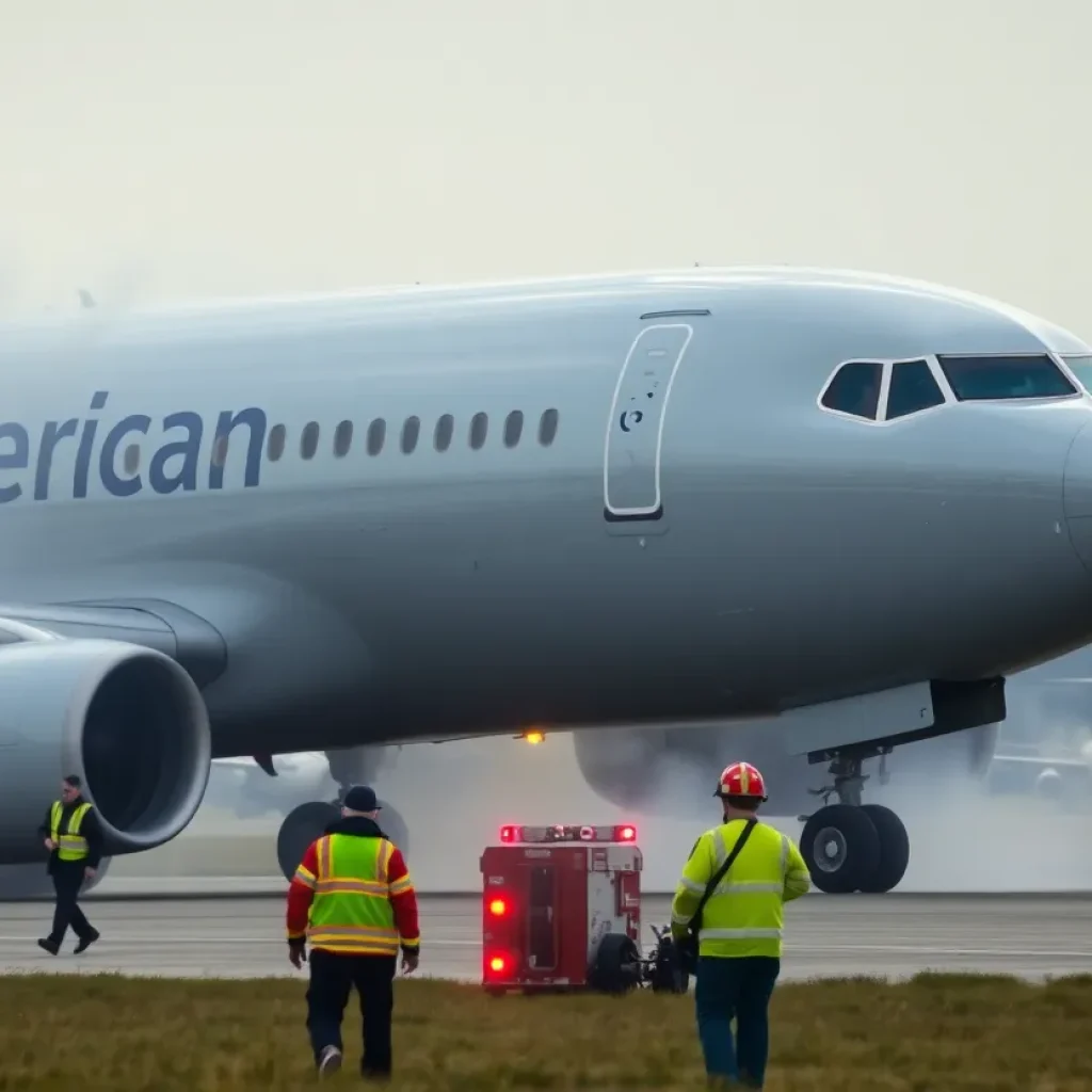 Engine fire on American Airlines Flight 1006 at Denver Airport
