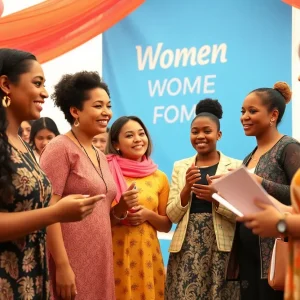 A community gathering highlighting women's achievements during Women's History Month in Detroit.
