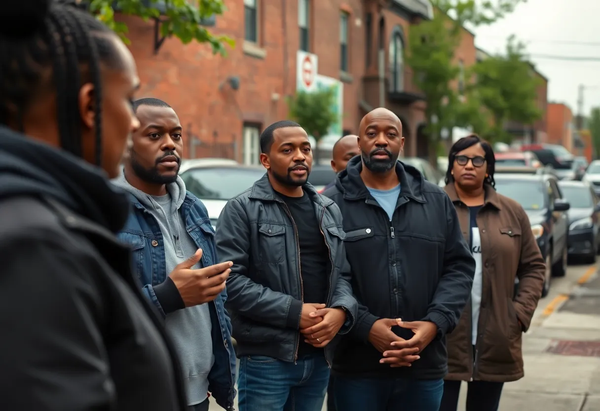 Residents of Detroit gather to support homicide investigation