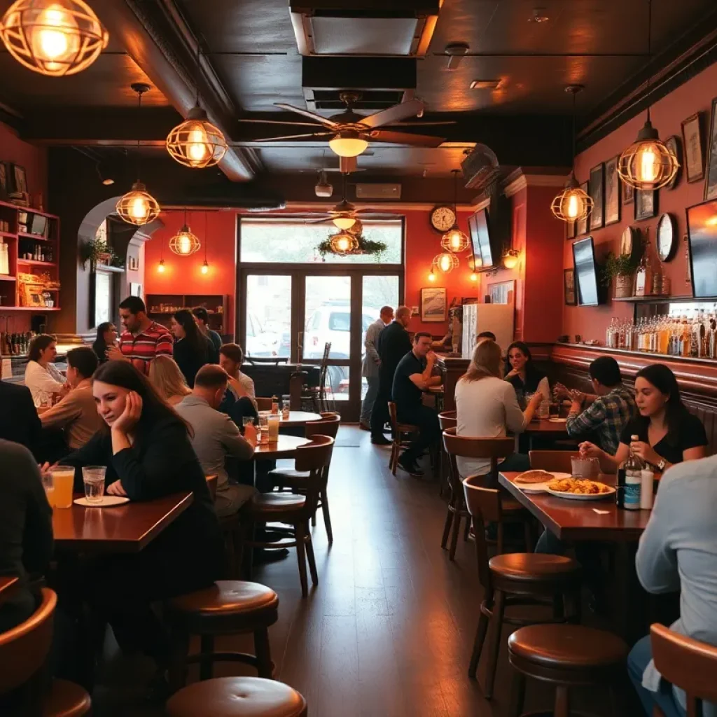 Guests enjoying drinks and snacks at Dirty Shake bar in Detroit
