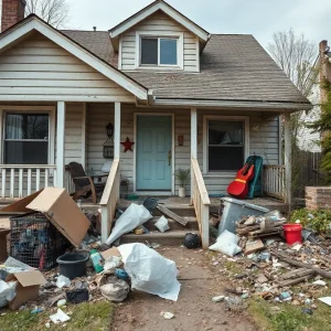 A neglected home representing child abandonment and abuse