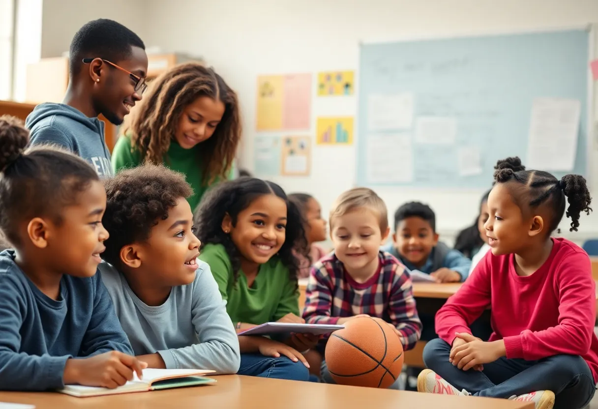 Diverse children engaging in after-school activities.