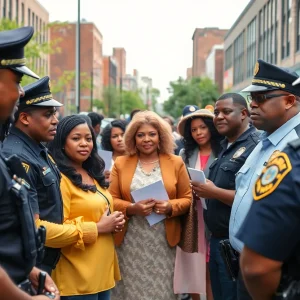 A community gathering in Detroit focused on public safety initiatives.
