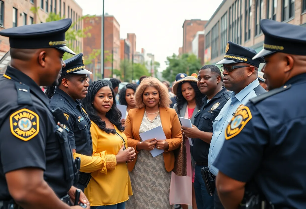 A community gathering in Detroit focused on public safety initiatives.