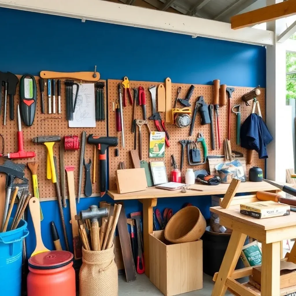 Community tool library featuring various tools for residents.