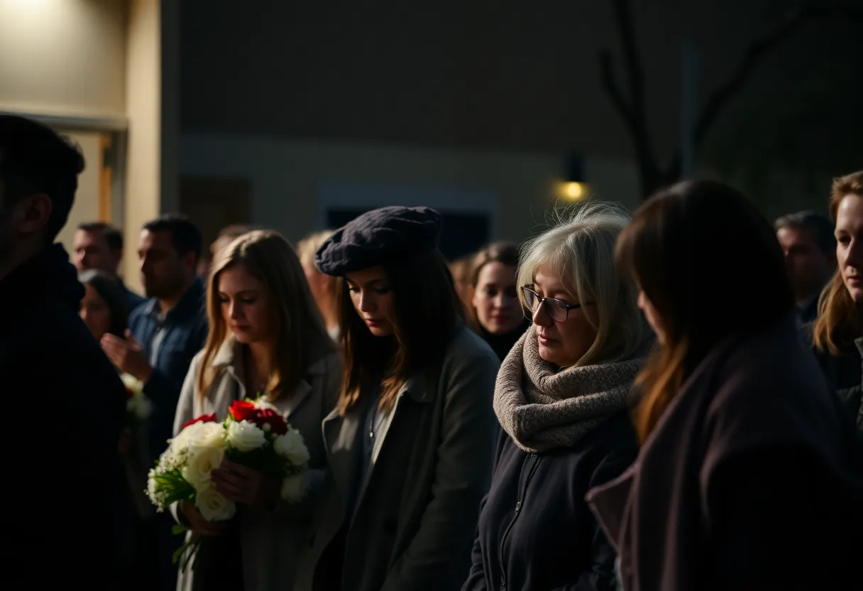 Detroit community members expressing grief and support