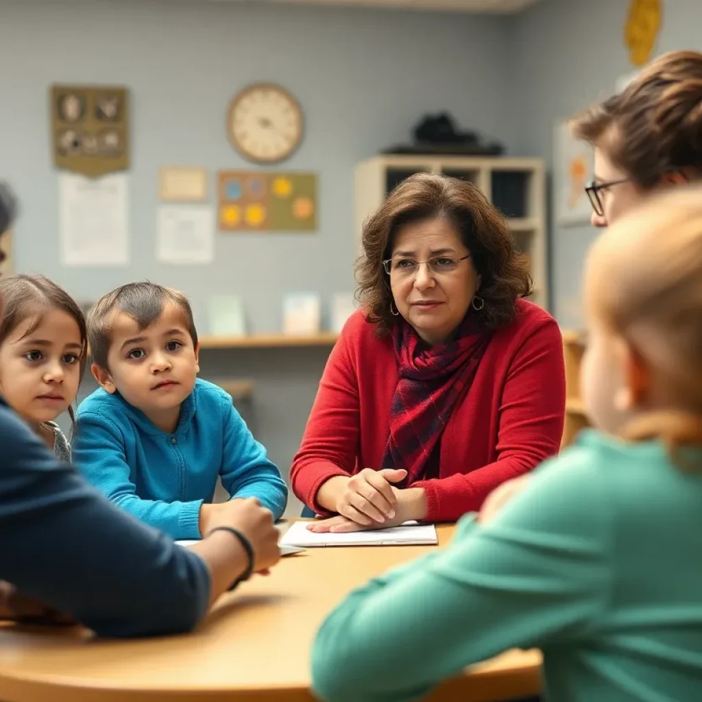 Educators discussing funding cuts affecting Head Start programs