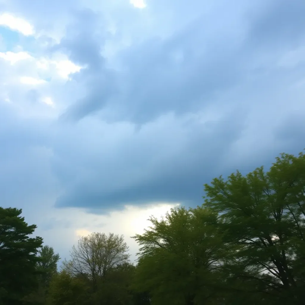 Cloudy skies and strong winds in Metro Detroit