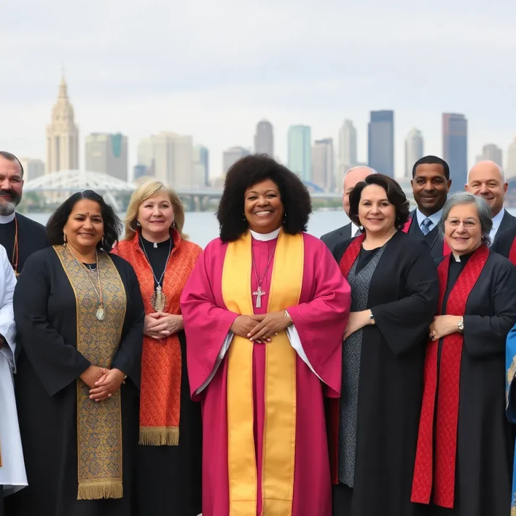 Diverse group of pastors supporting Mike Duggan in Michigan