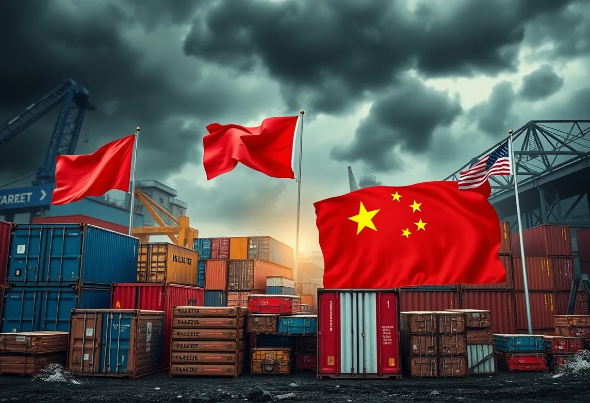Metaphorical image representing the impact of tariffs on trade