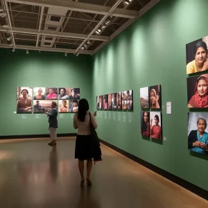 Photography exhibit showcasing women from diverse cultures.