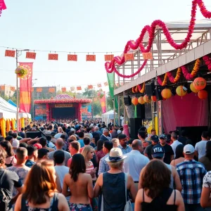 Festival-goers enjoying the AfroFuture Festival in Detroit