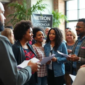 Community gathering for BridgeDetroit anniversary celebration