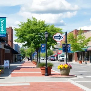 Revitalized downtown area in Buchanan, Michigan