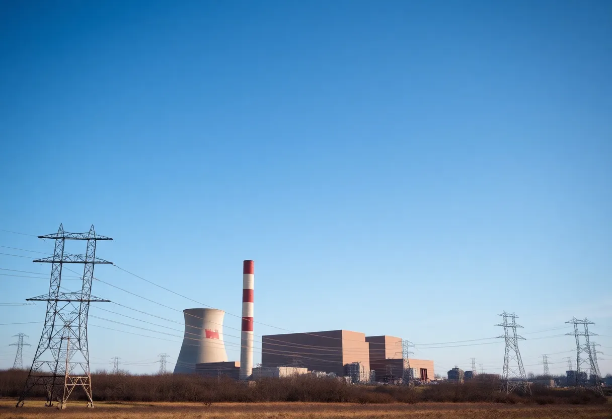 J.H. Campbell coal plant generating electricity
