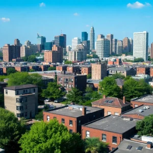 A landscape of affordable housing in Detroit with mixed-income buildings