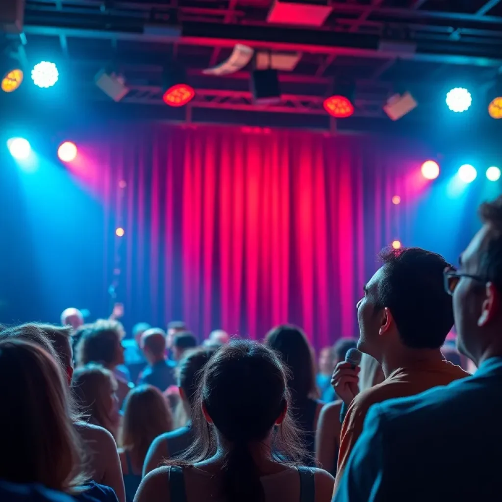 Audience enjoying a comedy show at the Comedy Bar in Detroit