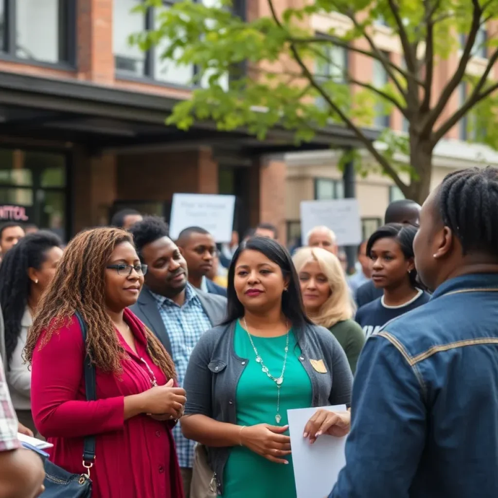 Community members gathered in Detroit discussing the upcoming mayoral election.