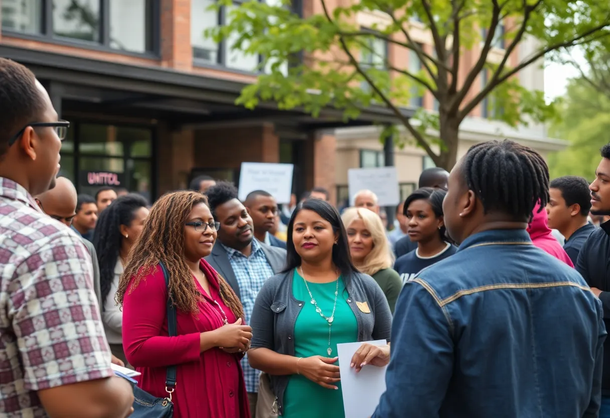 Community members gathered in Detroit discussing the upcoming mayoral election.