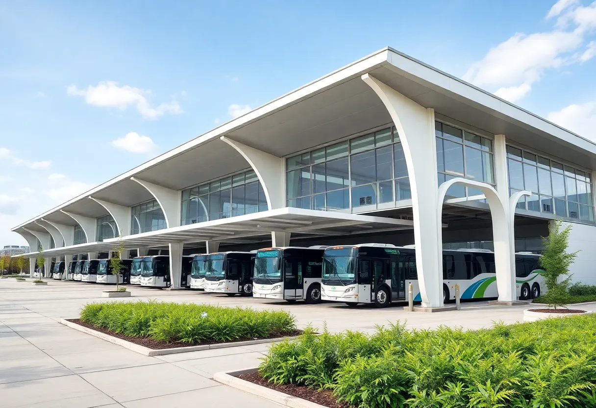 Rendering of the Detroit Coolidge Terminal showcasing modern design