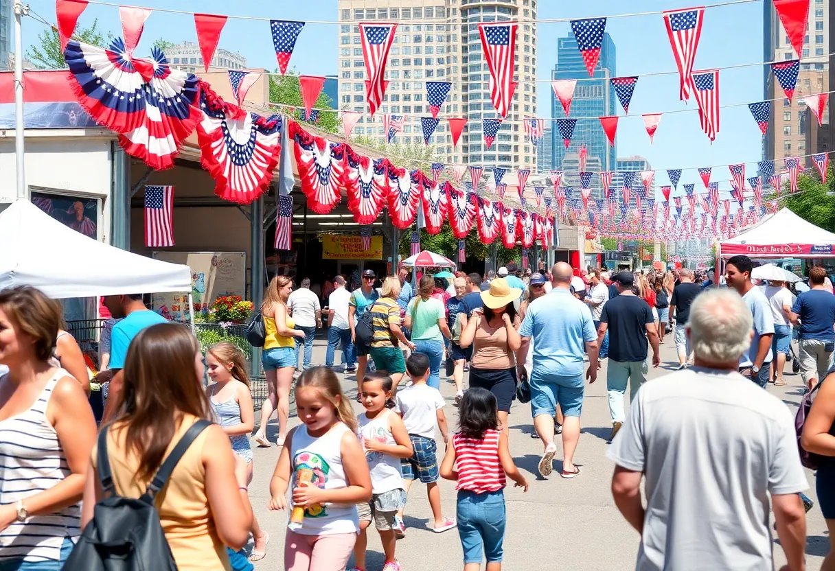 Families enjoying various events during Detroit's Memorial Day weekend.