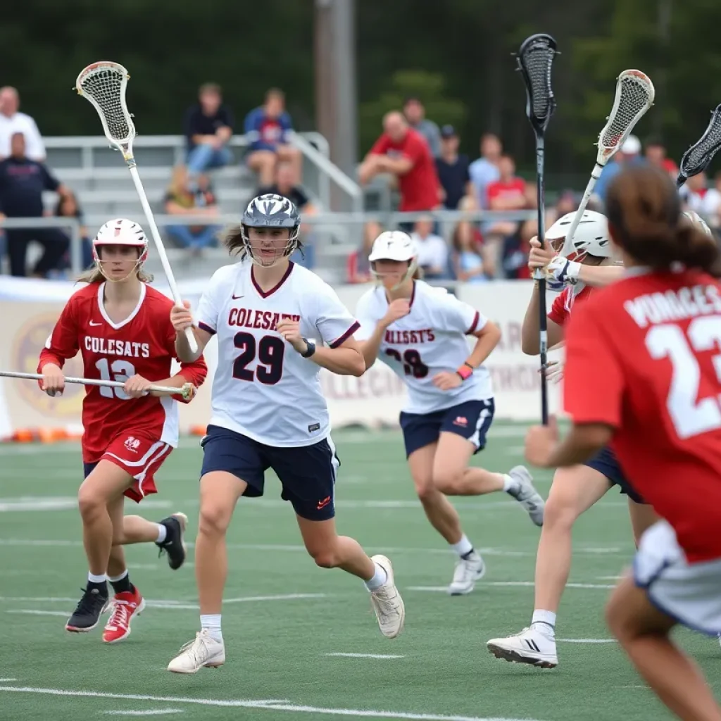 Detroit Mercy men's lacrosse team competing in a championship game