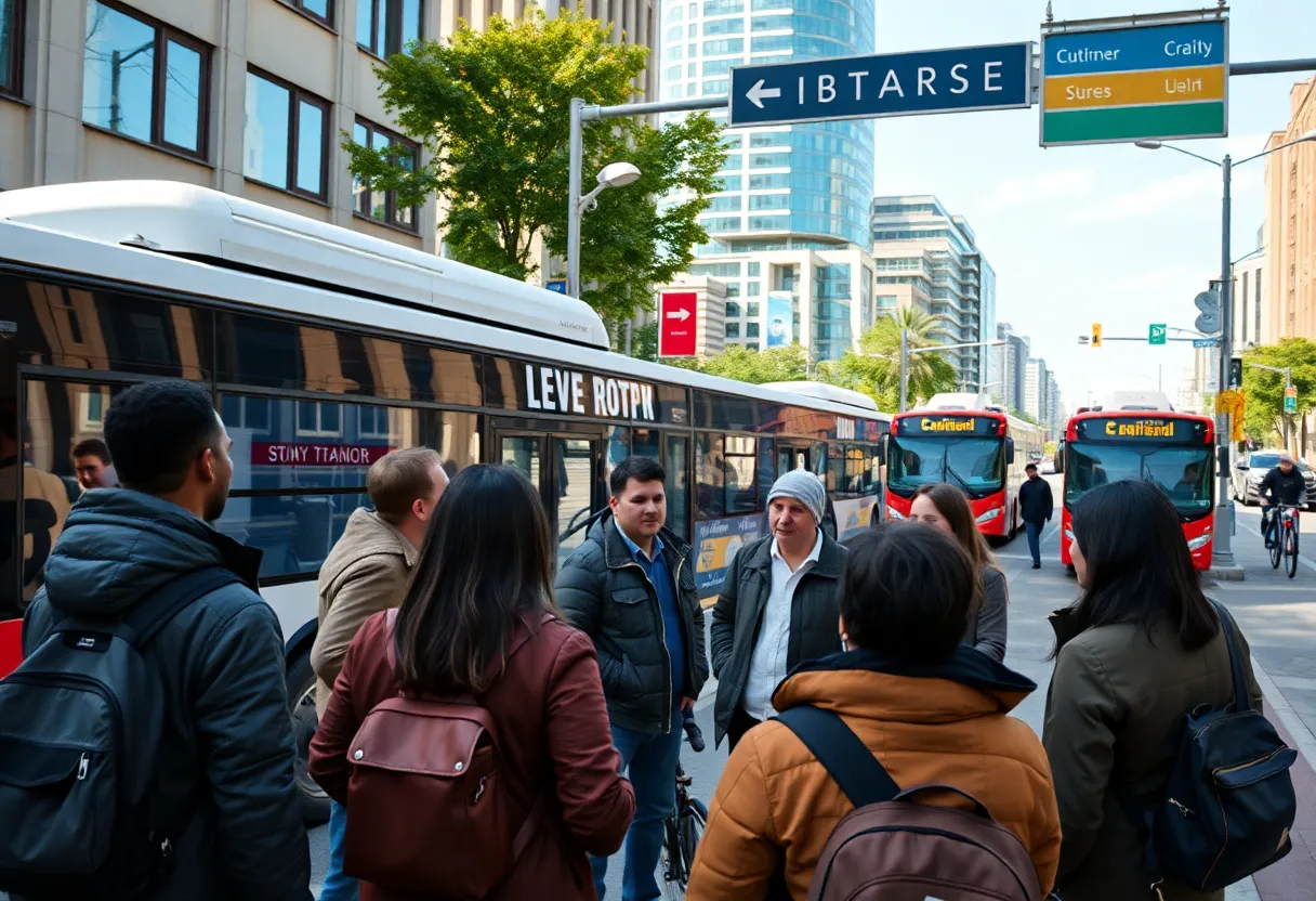 Candidates discussing public transportation options in Detroit