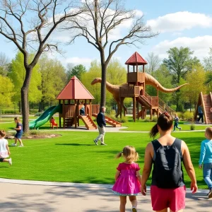 Children enjoying new family attractions in Metro Detroit.