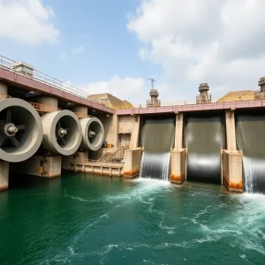 Ludington Pumped Storage Plant showcasing turbines and water structures