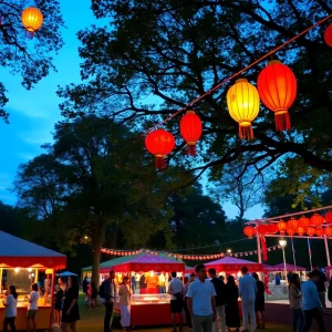 Lantern festival at Civic Center Park in Madison Heights