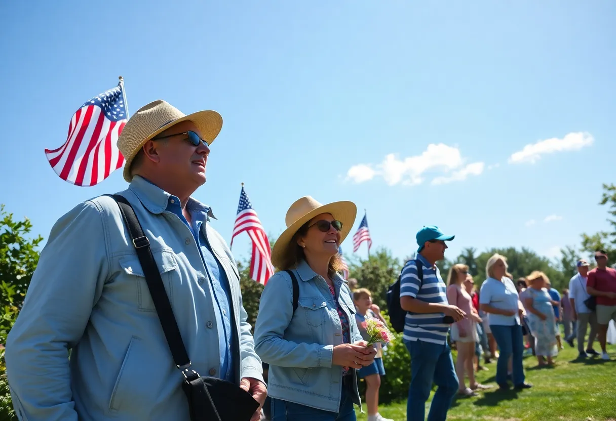 Families celebrating Memorial Day with outdoor activities in sunny weather in Metro Detroit.