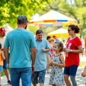 Families enjoying summer activities in Metro Detroit parks.