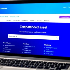 Screenshot of the Michigan Unclaimed Property Program website interface