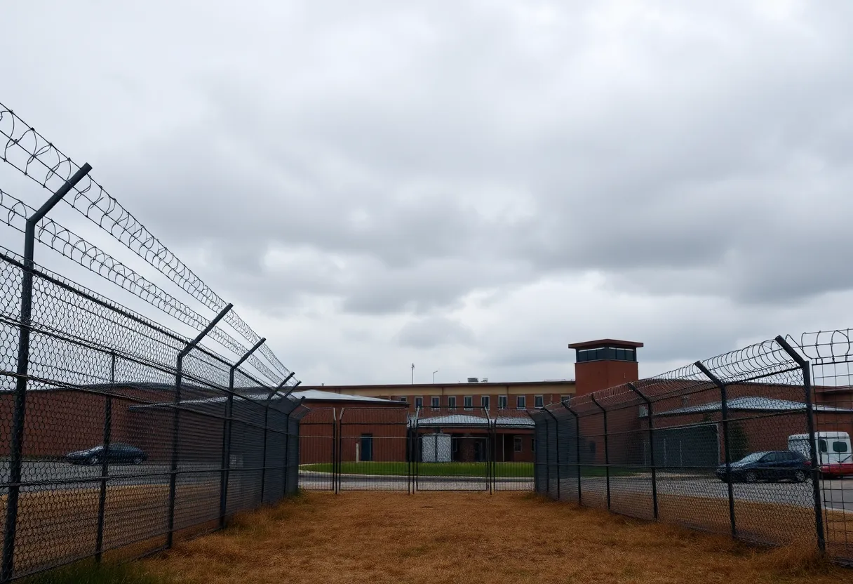 Exterior view of North Lake Correctional Facility