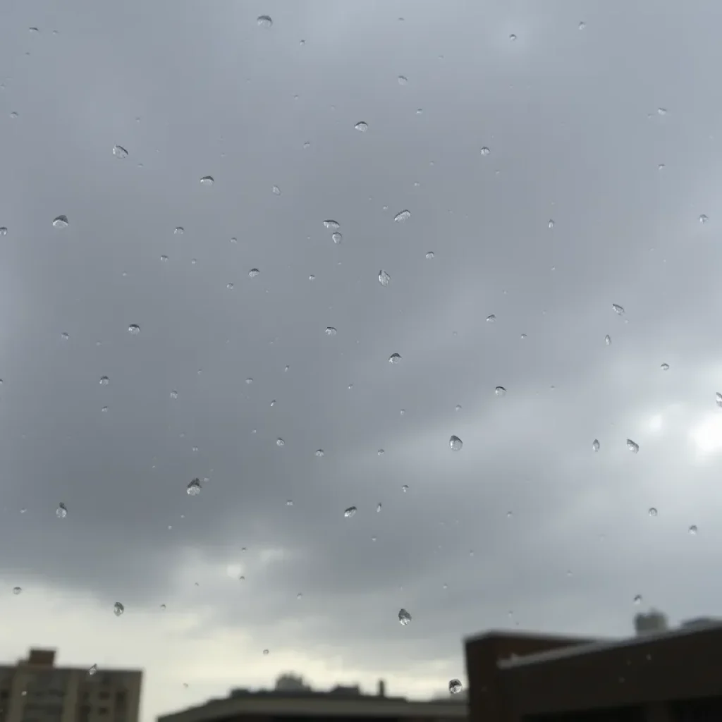 Cloudy and rainy weather in Metro Detroit