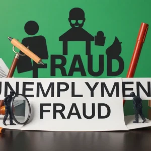 Conceptual image representing unemployment fraud investigation