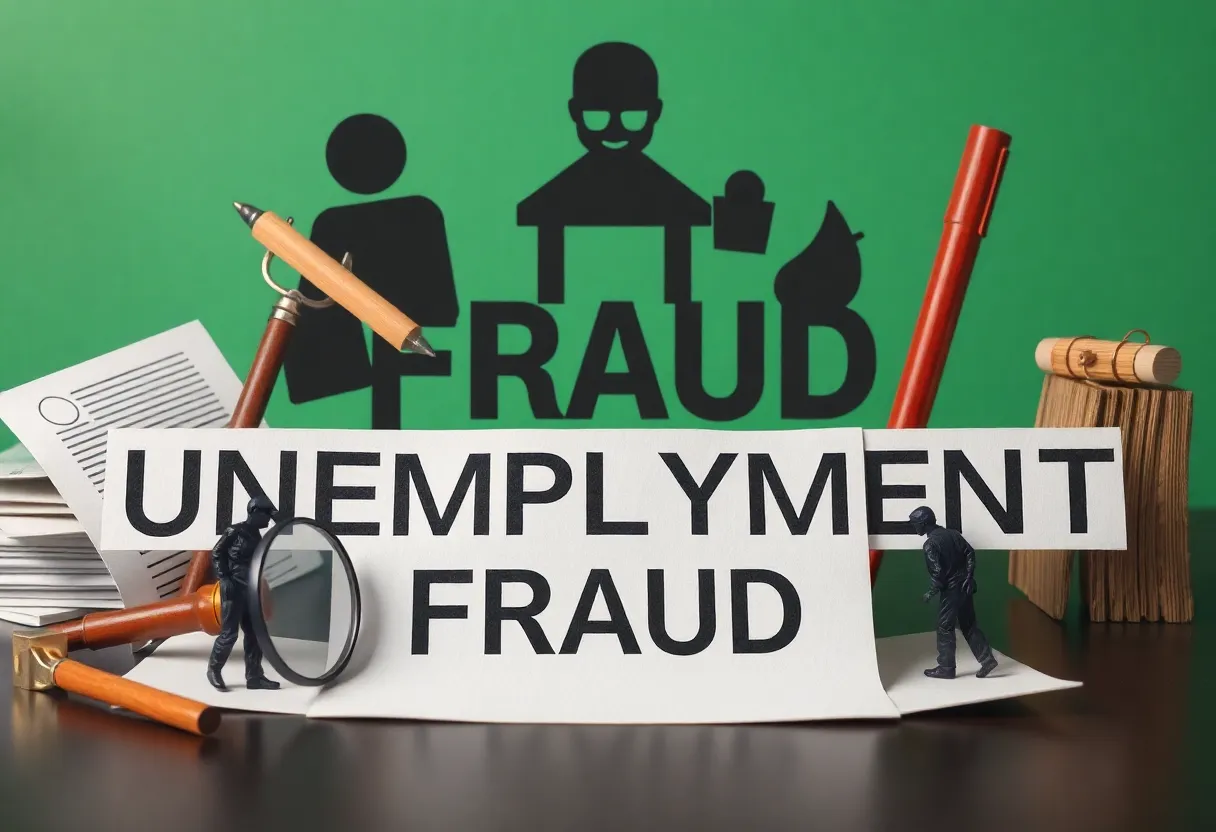 Conceptual image representing unemployment fraud investigation