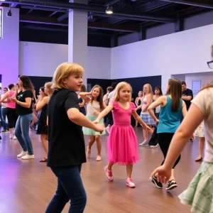 Community members participating in dance studio nominations