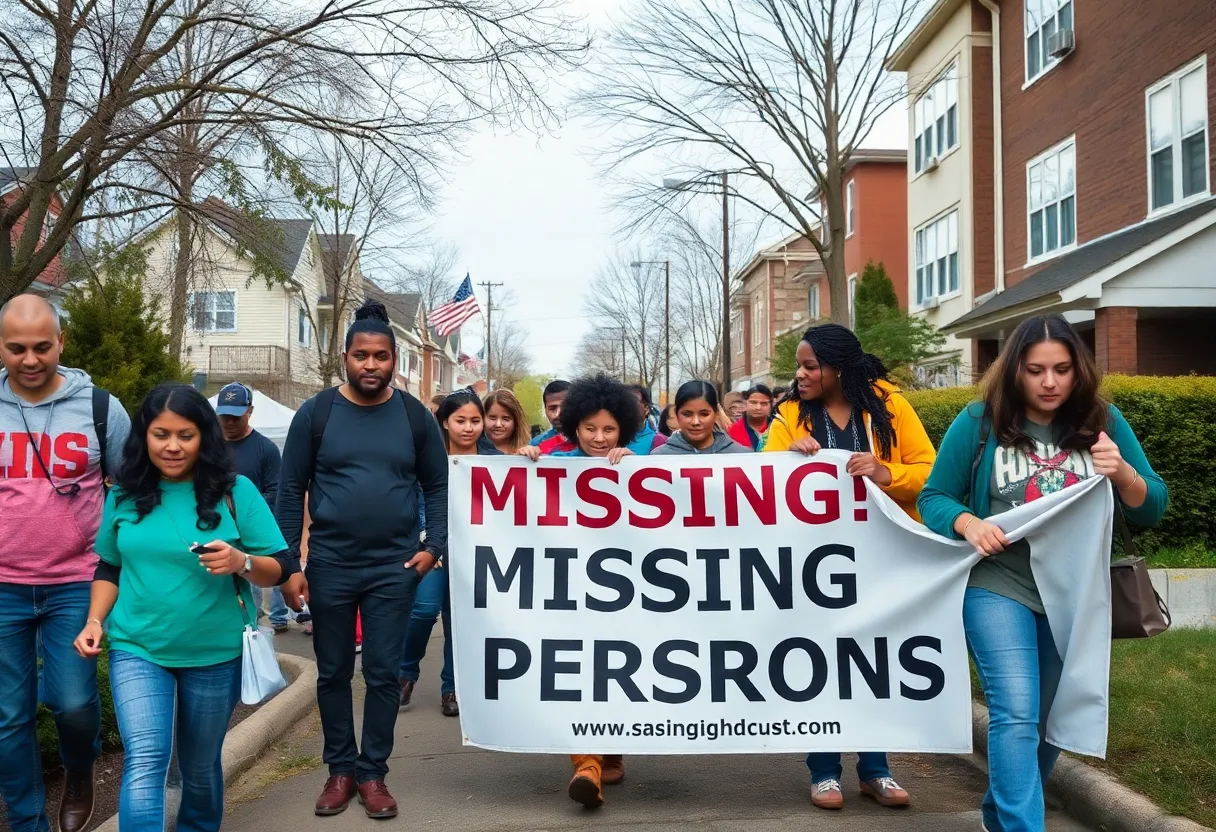 Volunteers searching for missing persons in Detroit