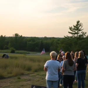 A peaceful Michigan gathering promoting community vigilance