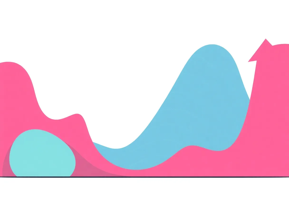 Abstract illustration of consumer sentiment trends