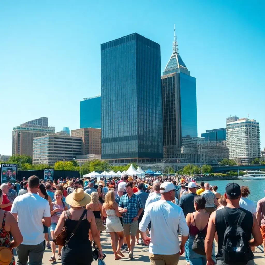 Summer activities and events in Detroit including outdoor concerts and festivals.