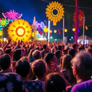 Sponsored Articles A vibrant live performance scene with an audience enjoying music.