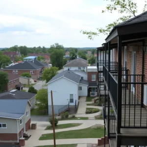 Scenic view of Flint, Michigan reflecting affordable housing