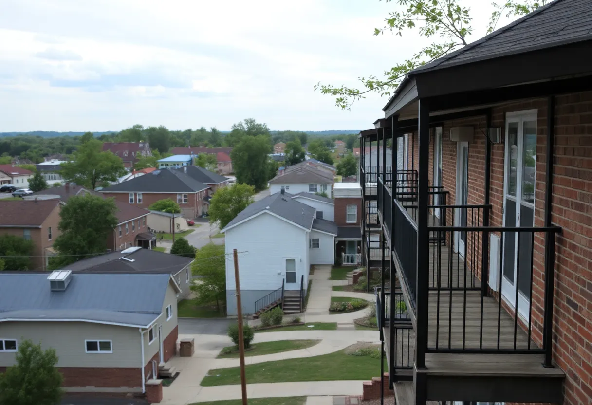 Scenic view of Flint, Michigan reflecting affordable housing