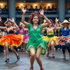 The Funkateer Dancers performing during America's Got Talent auditions.