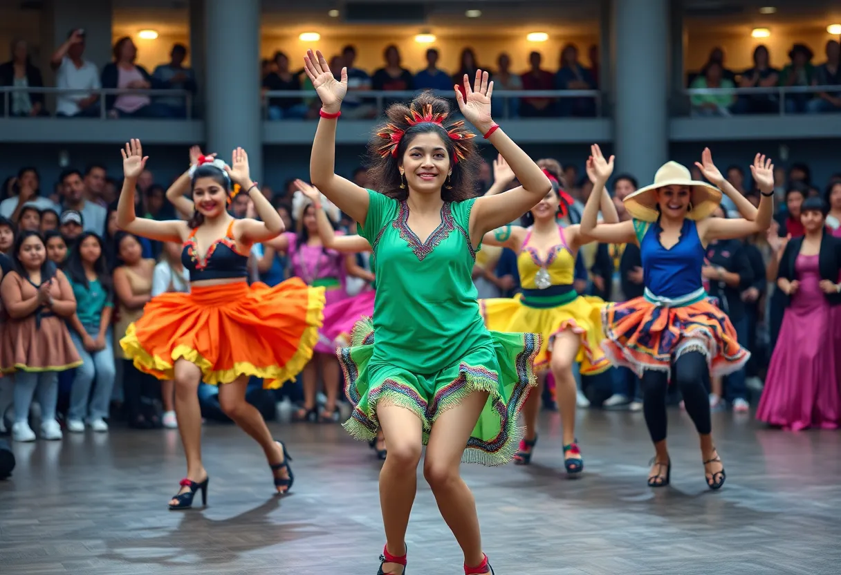 The Funkateer Dancers performing during America's Got Talent auditions.