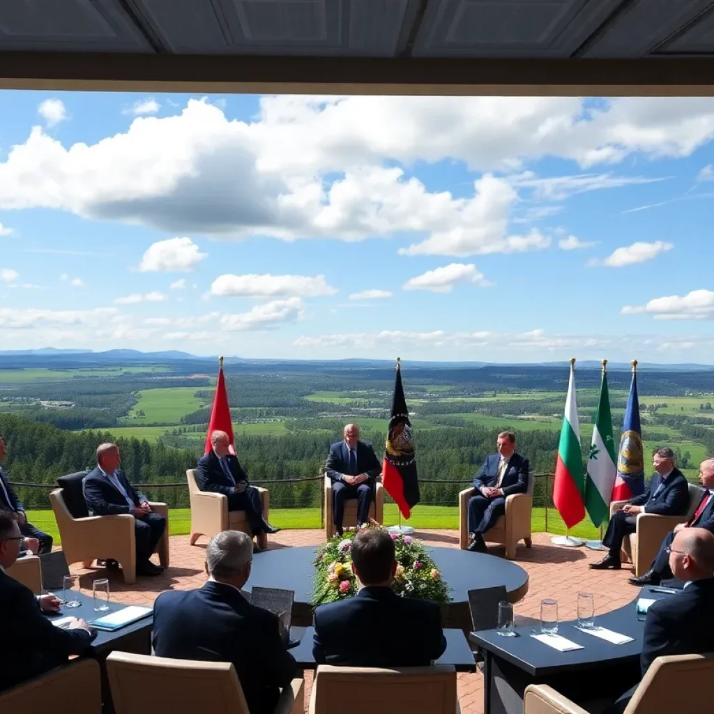 G7 leaders discussing international issues