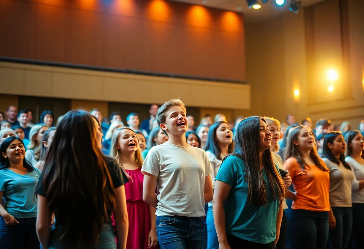 HaZamir International Jewish Teen Choir performing at Carnegie Hall