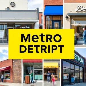 A visual representation of various local businesses in Metro Detroit.